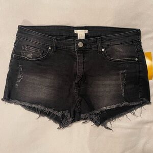 H&M Distressed Denim Shorts